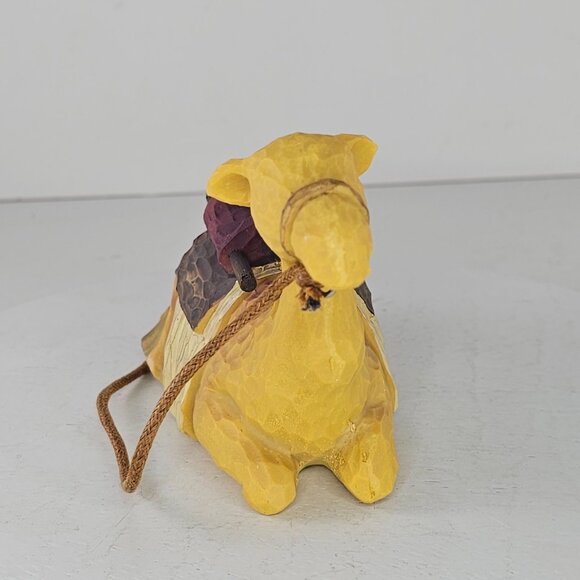 Camel Figurine With Saddle & Rope Halter Resin Nativity Animal Christmas - Picture 2 of 8